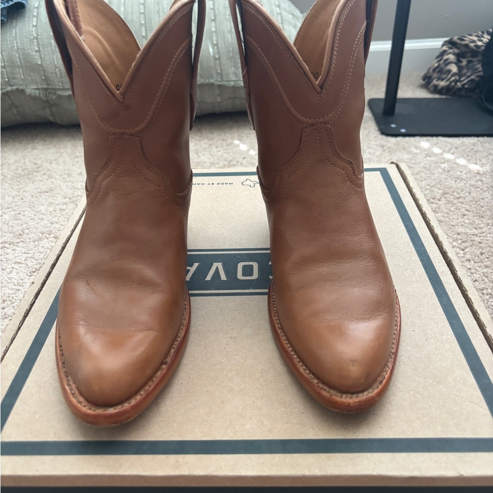 Tecovas The Penny Women’s  Brown Leather Cowboy Boots